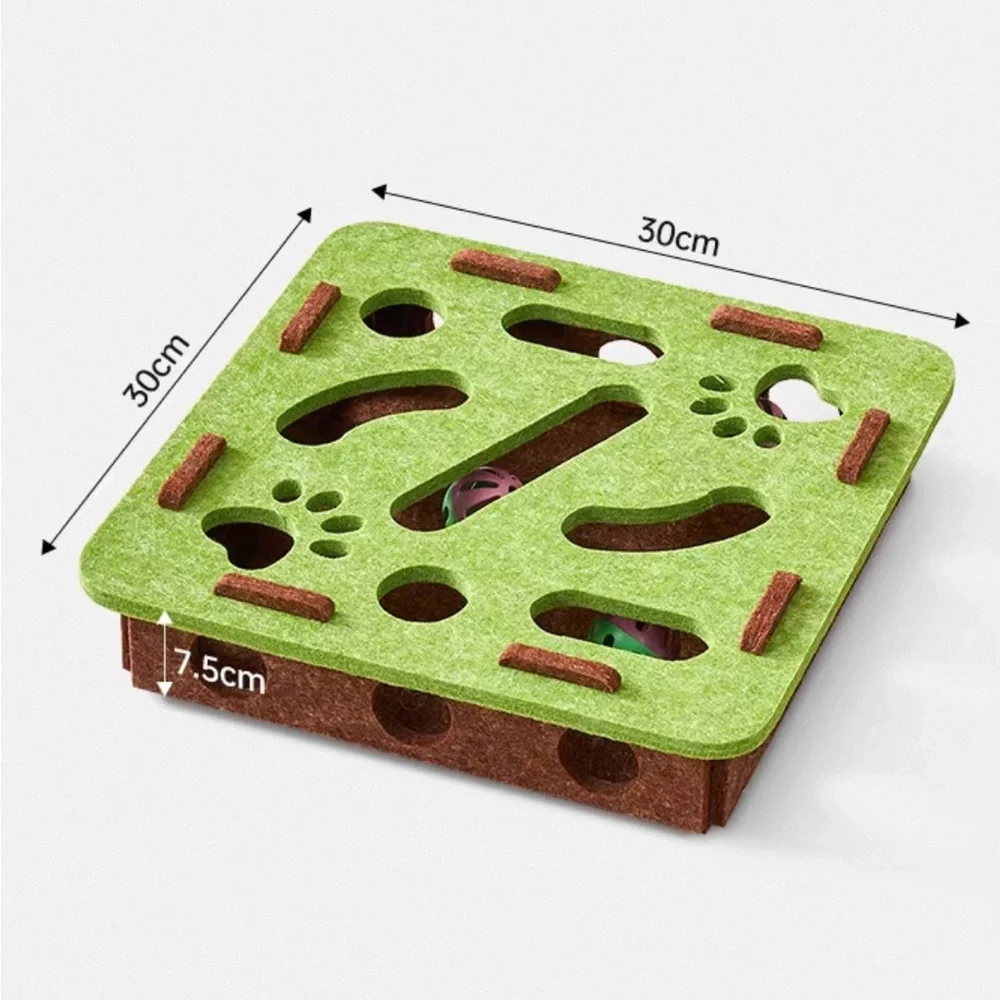 Interactive Green Pet Puzzle Toy